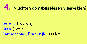 vliegvelden in de buurt