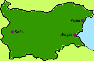 bestemmingen in Bulgarije