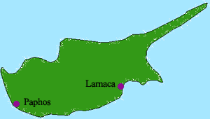 bestemmingen in Cyprus