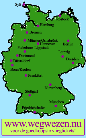 bestemmingen in Duitsland