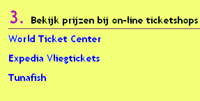 vergelijk prijzen on-line ticketshops