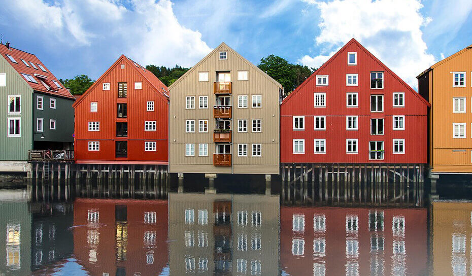 vliegen naar Trondheim