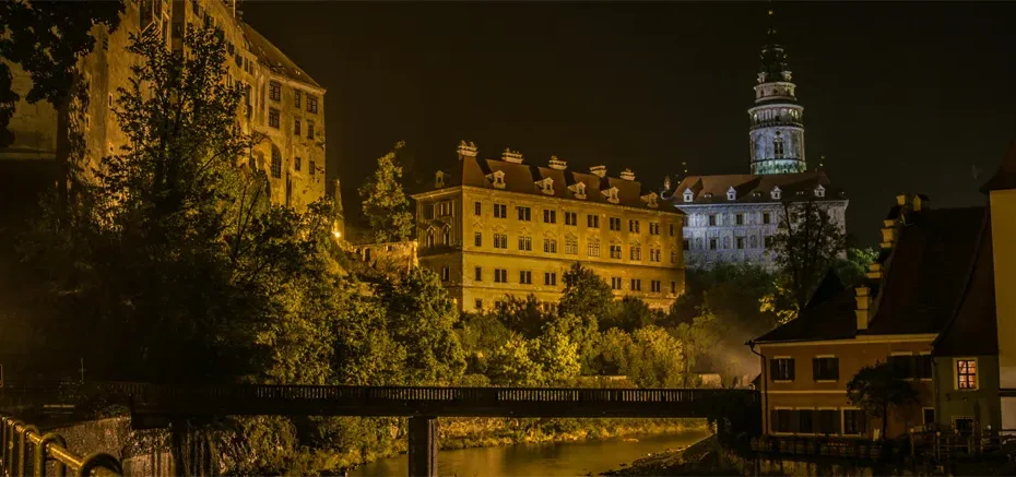 architectuur in Český Krumlov